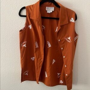 Casey Coleman UT Longhorn Orange Sleeveless Shirt